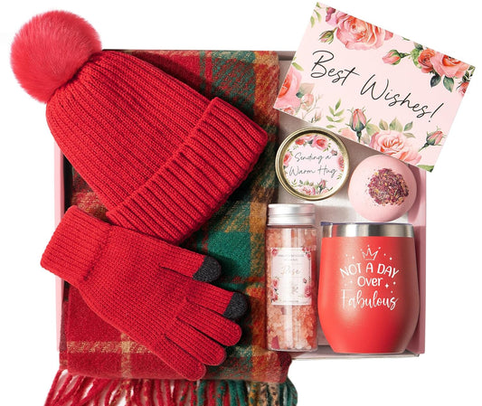 Winter Spa Gift Basket – Perfect Birthday & Mother’s Day Present for Women, Mom & Friends