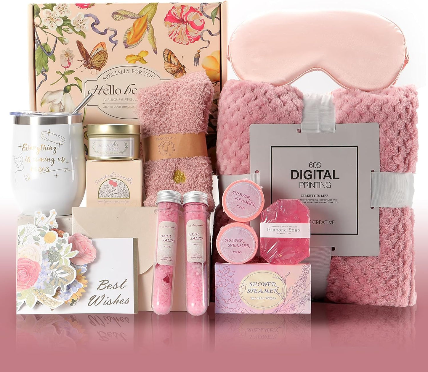 Unique Valentine’s Spa Set - Bday & Get Well Gifts for Her
