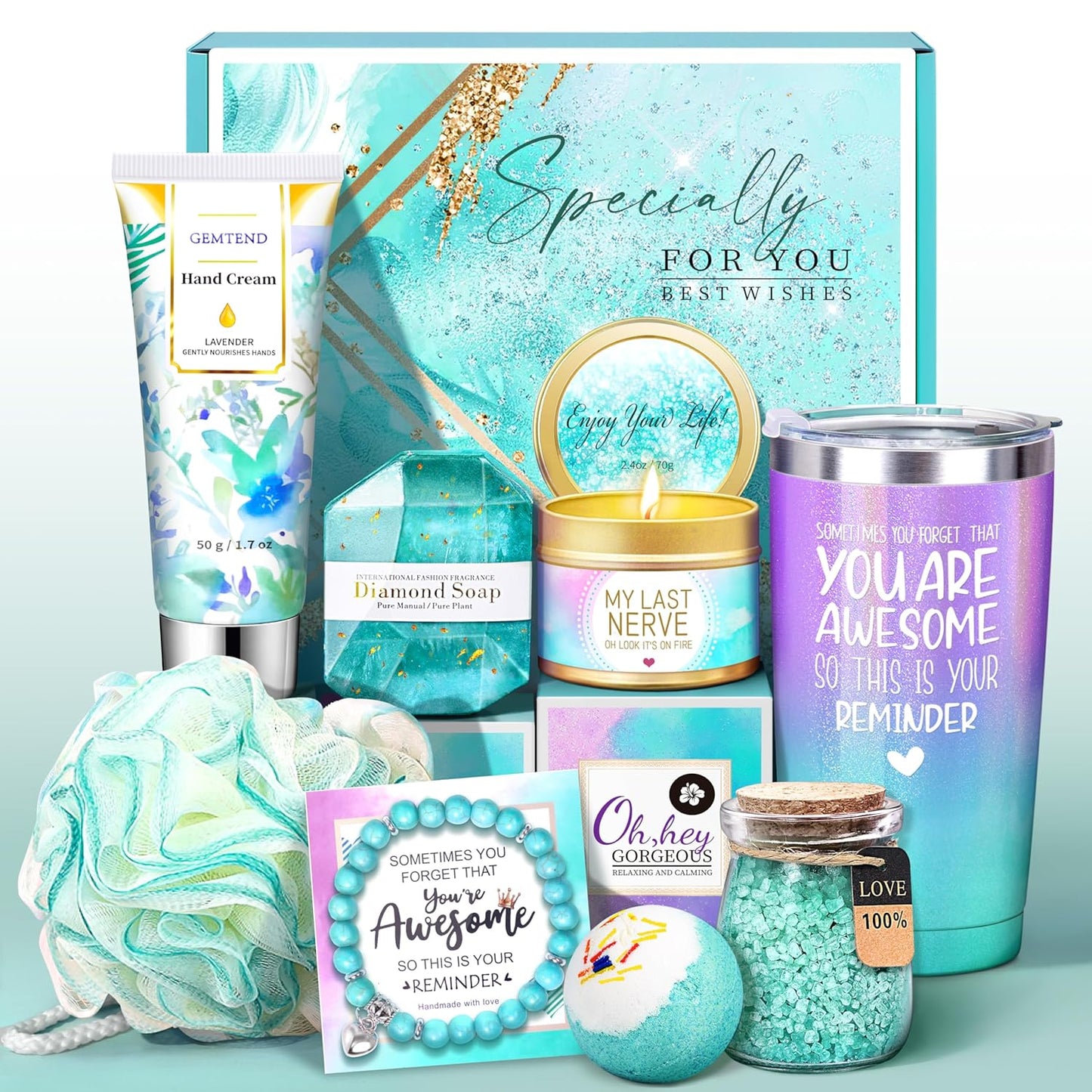 Self-Care Spa Set - Bday & Mom’s Day Gifts for Her
