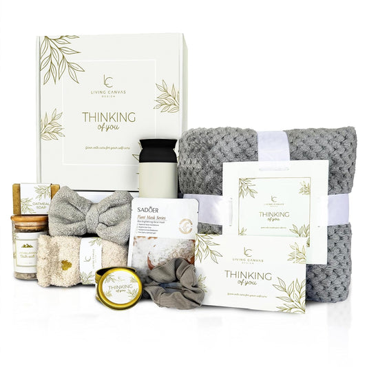 11-Piece Self-Care Spa Set - Get Well & Bday Gifts for Her Mom, Wife, GF