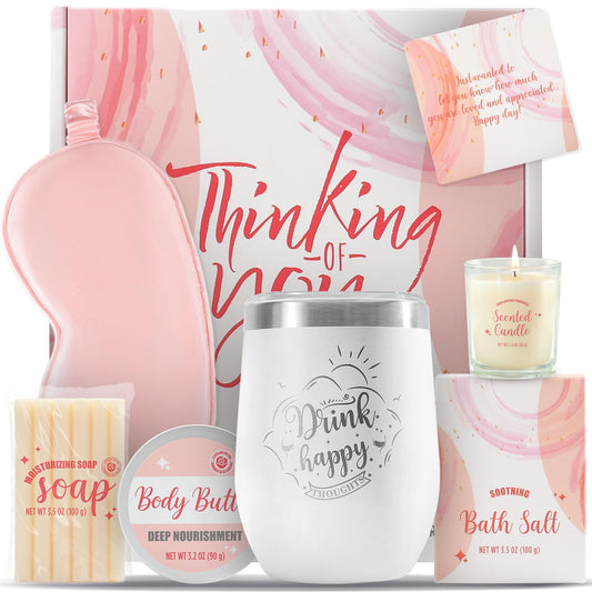 8 - Piece Rose Spa Gift Set – Perfect Birthday & Christmas Present for Women, Mom & Friends