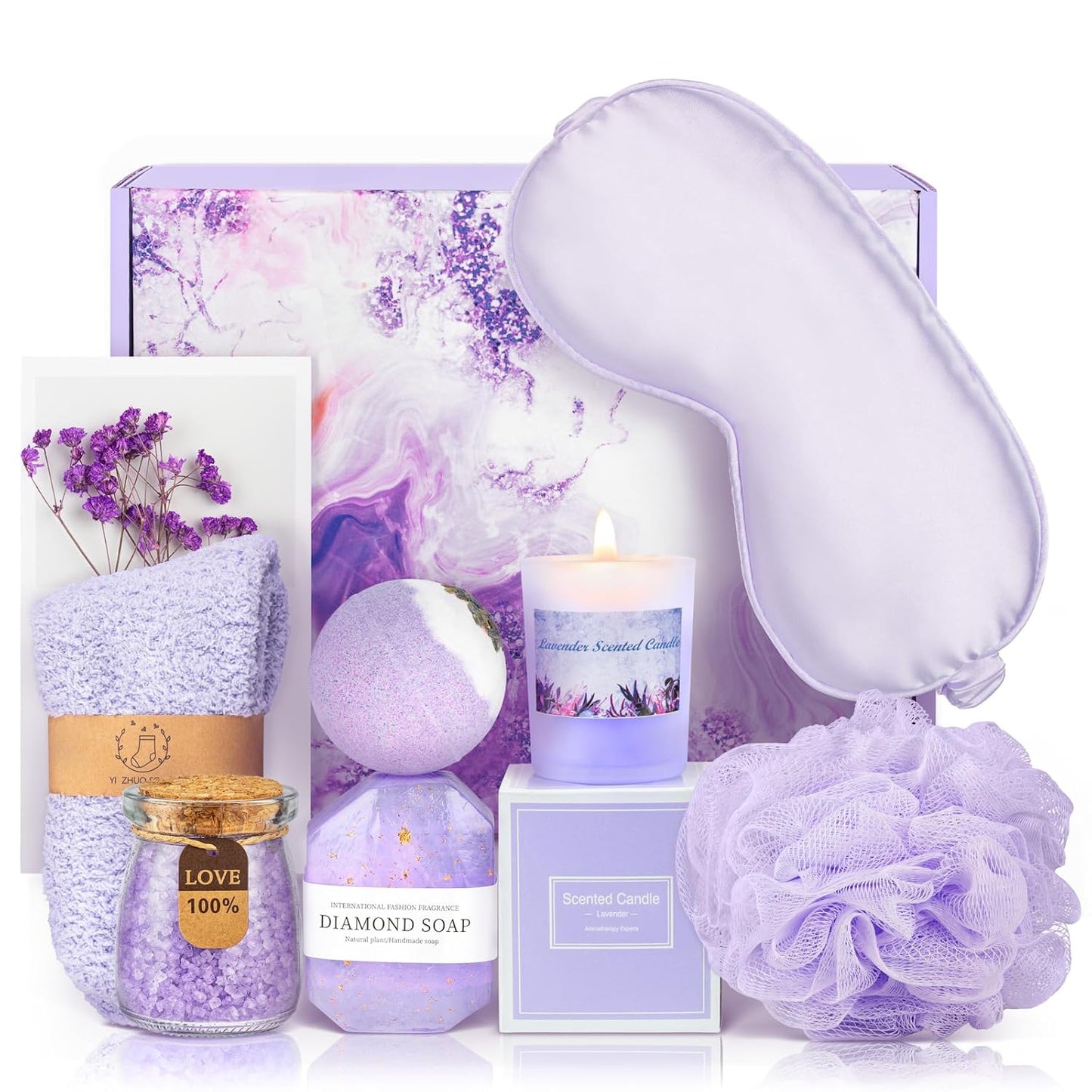 Relaxing Spa Gift Basket – Perfect Birthday Present for Mom, Sister & Wife
