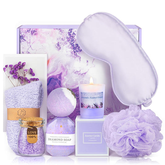 Relaxing Spa Gift Basket – Perfect Birthday Present for Mom, Sister & Wife