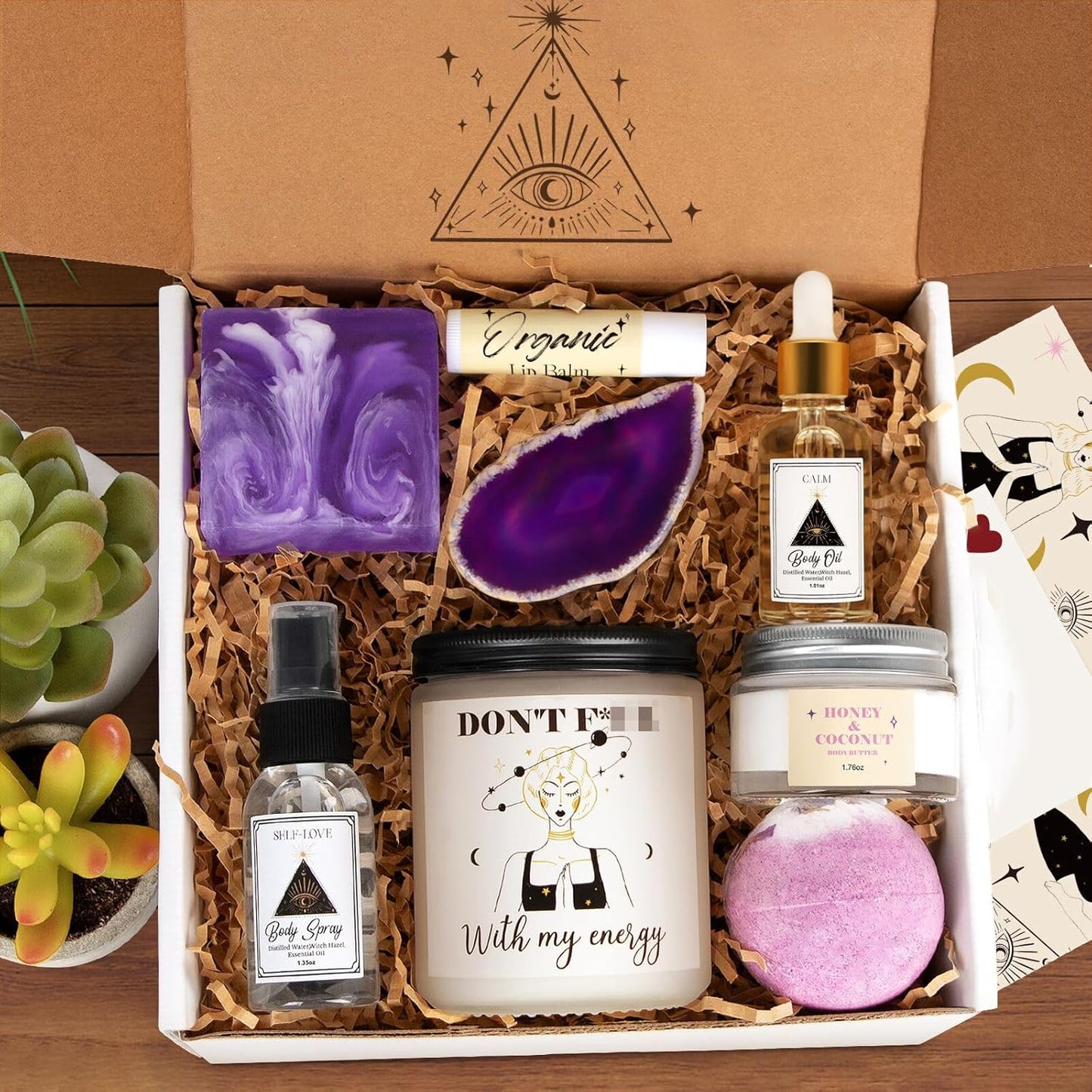 Self-Care Care Package - Bday & Mom’s Day Gifts for Her (Stress Relief, Spa Theme)