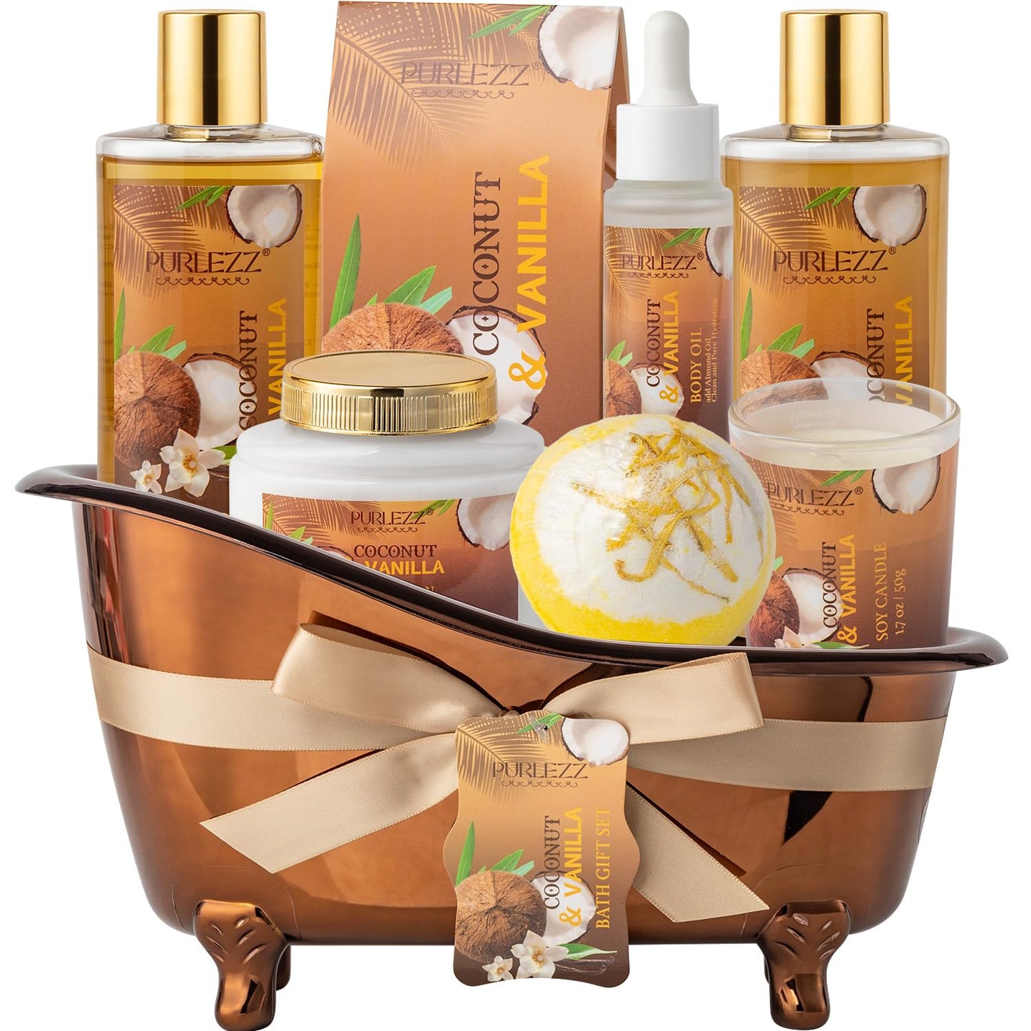 Coconut & Vanilla Spa Set - Bday Gifts for Her