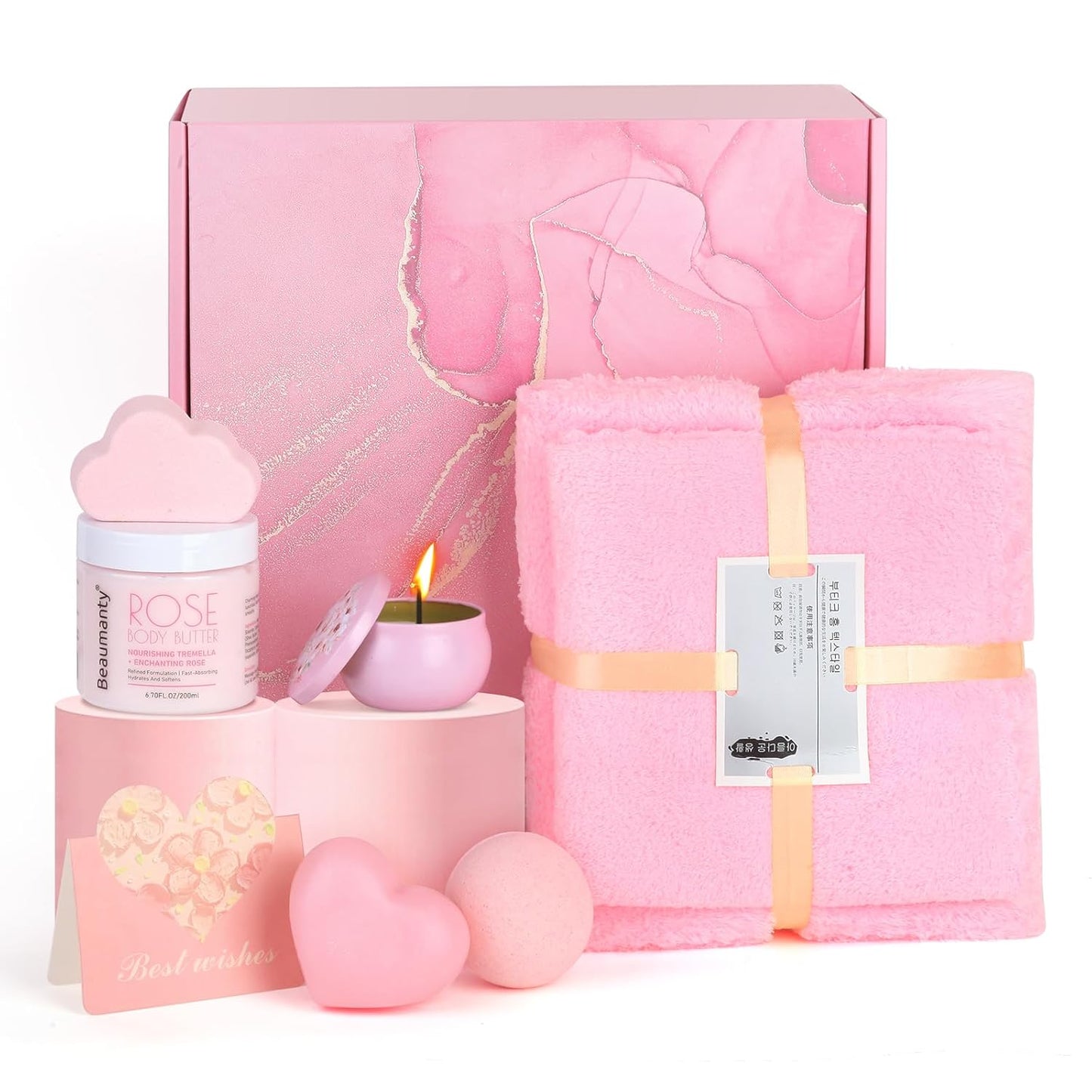 Spa Gift Basket Set – Perfect for Women, Mom & Wife | Ideal Birthdays, Holidays & Get Well Gifts