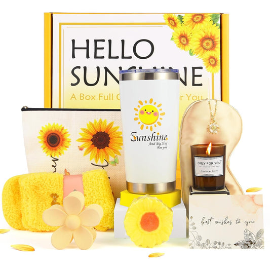11 - Piece Sunflower Care Package – Get Well & Birthday Gifts for Women