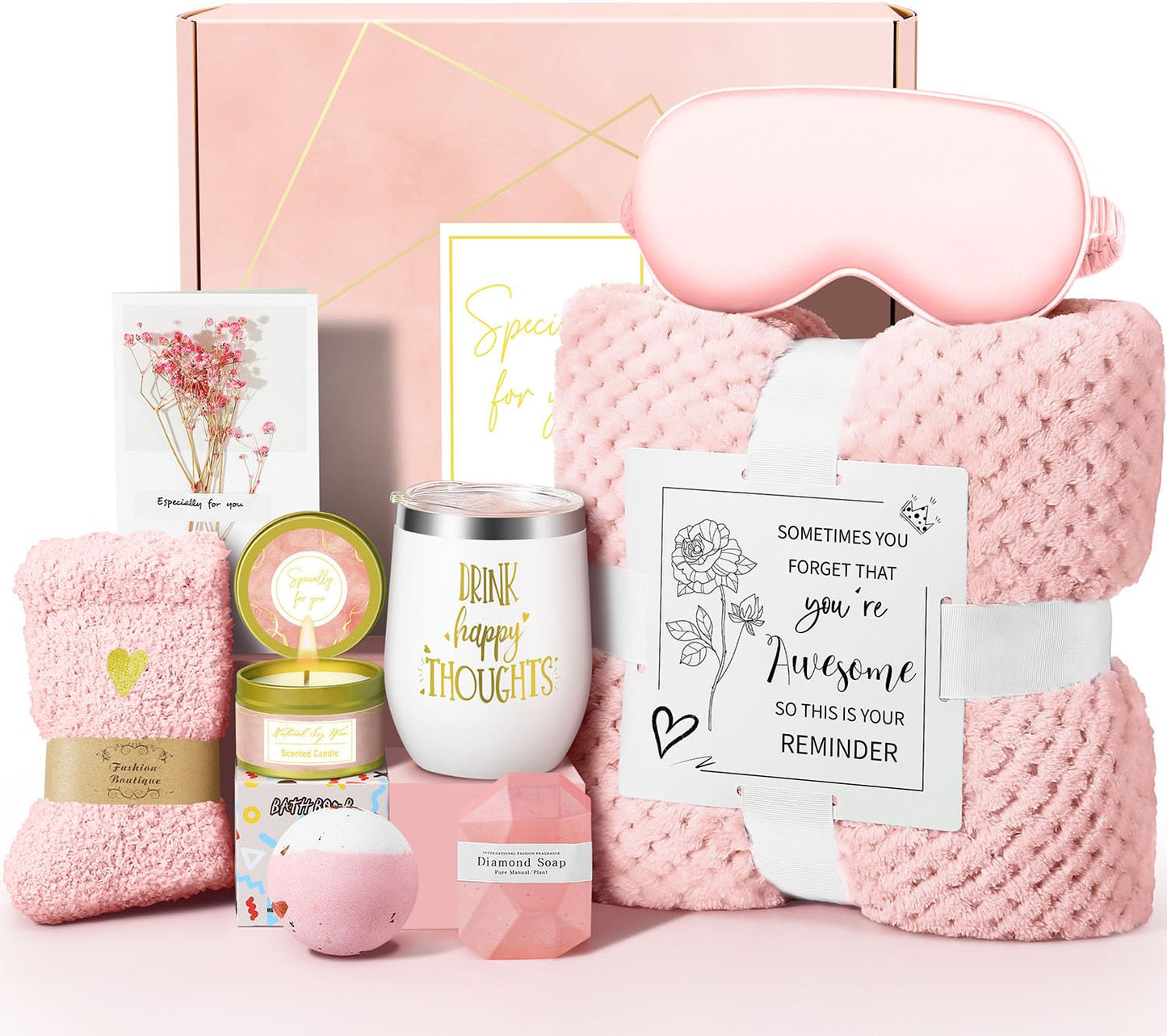 Warm Vanilla Spa Basket - Natural Ingredients & Reusable Basket - Bday Mother’s Day Gifts