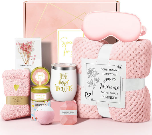 Warm Vanilla Spa Basket - Natural Ingredients & Reusable Basket - Bday Mother’s Day Gifts
