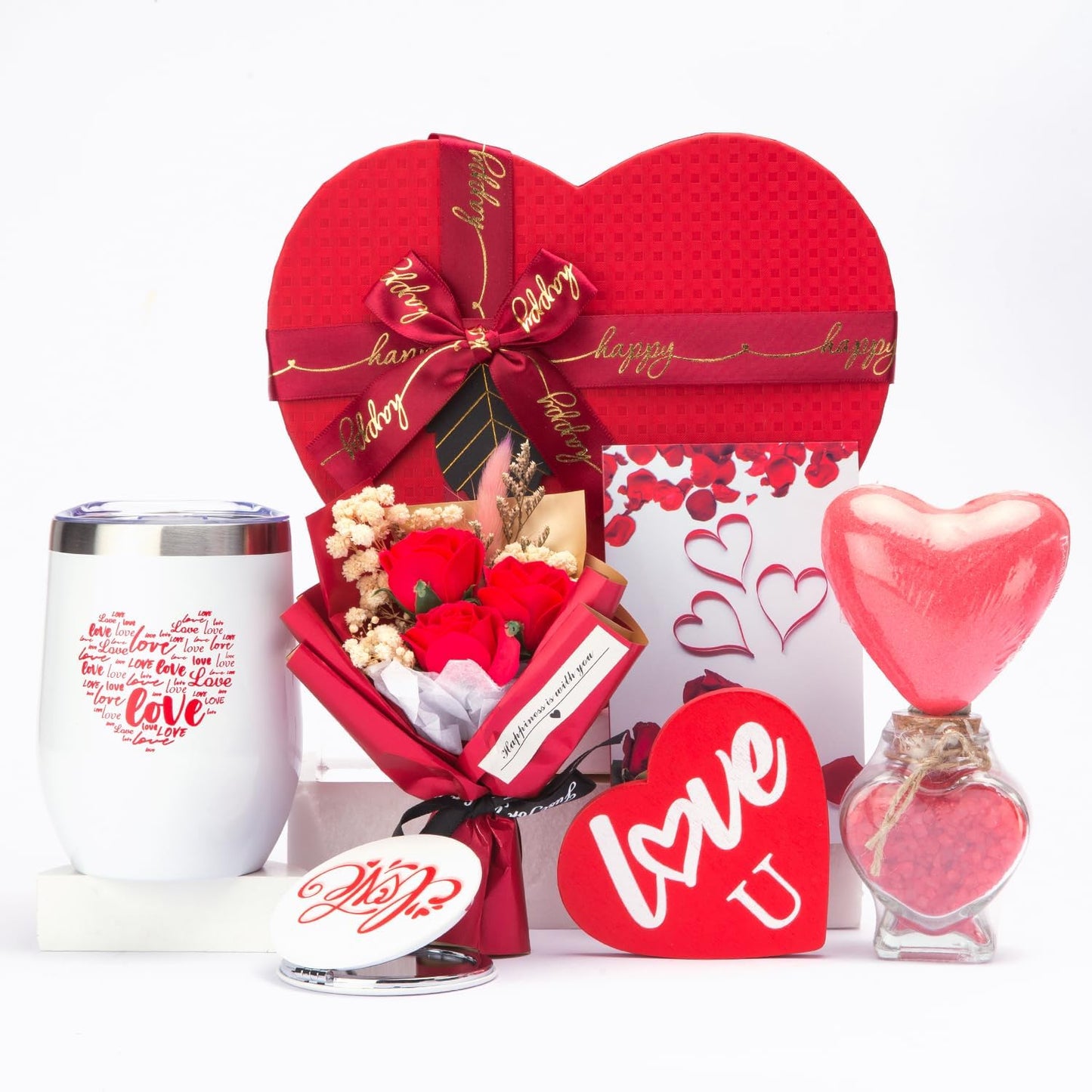 Unique Rose Love Gift Set - Bday & Wedding Gifts for Her