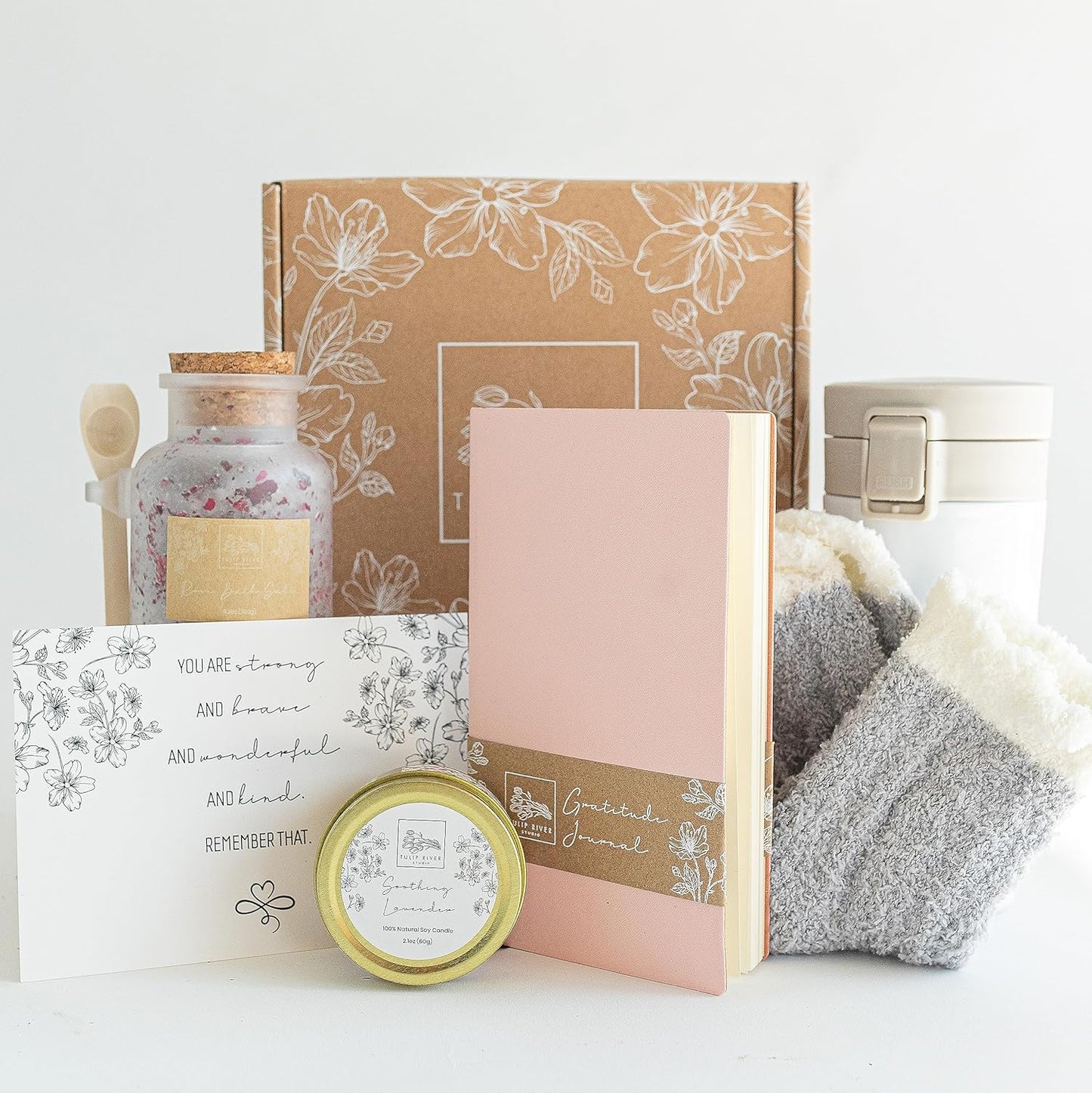 Self-Care Gift Set - Gratitude Journal & Coffee Mug for Her
