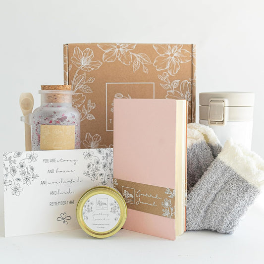 Self-Care Gift Set - Gratitude Journal & Coffee Mug for Her