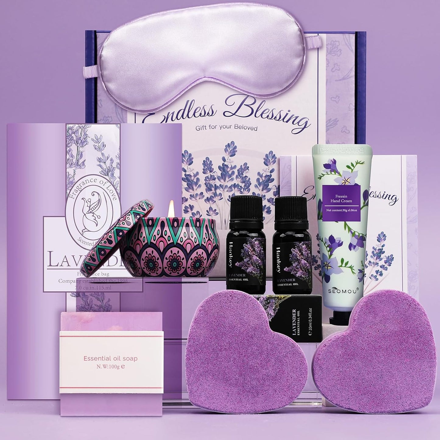 Spa Gift Basket – Relaxing Self Care Kit for Women’s Birthday (Mom, Wife & Friends)