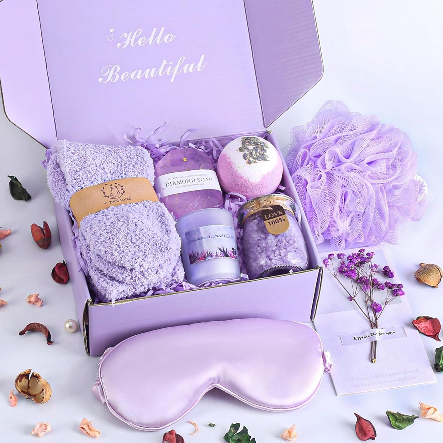 Relaxing Spa Gift Basket – Perfect Birthday Present for Mom, Sister & Wife