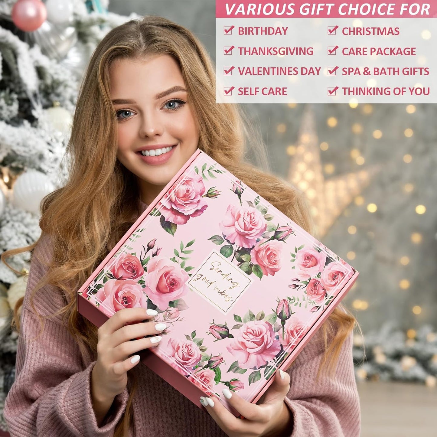 Winter Spa Gift Basket – Perfect Birthday & Mother’s Day Present for Women, Mom & Friends