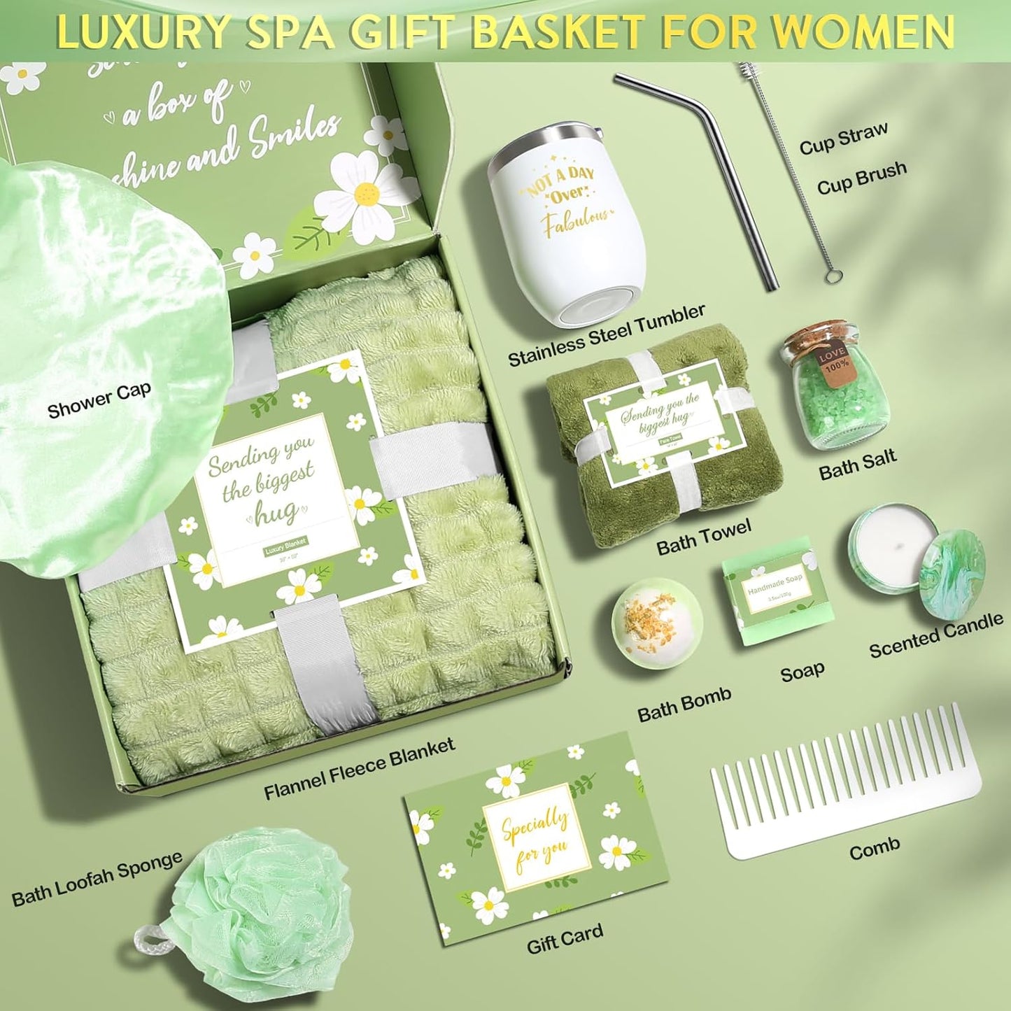 Self Care Gift Basket – Perfect for Birthdays, Recovery & Relaxation (Mom, Sister & Friends)