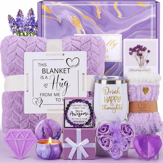 Purple Self-Care Set - Bday & Mom’s Day Gifts for Her