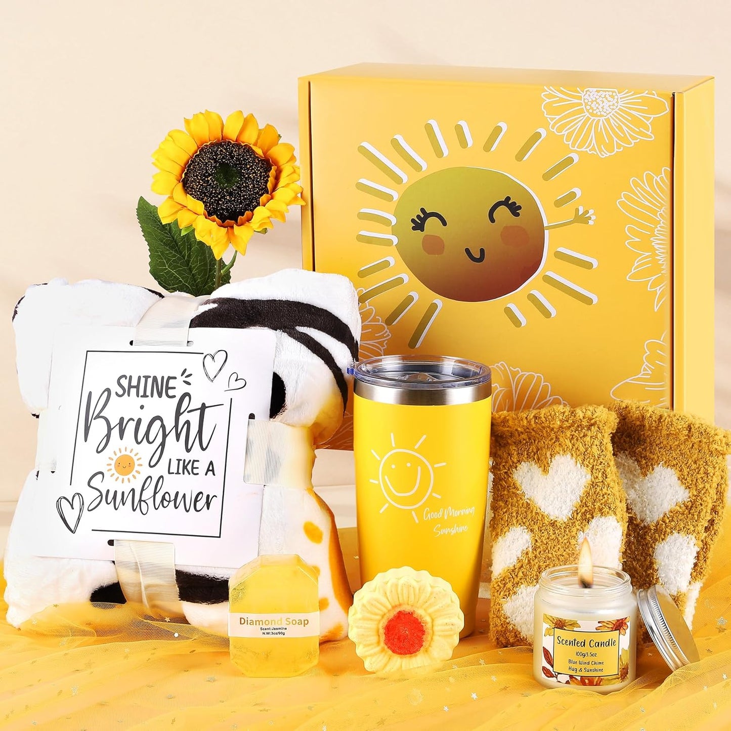 Sunshine Spa Gift Set – Perfect Birthday & Get Well Present for Mom & Friends