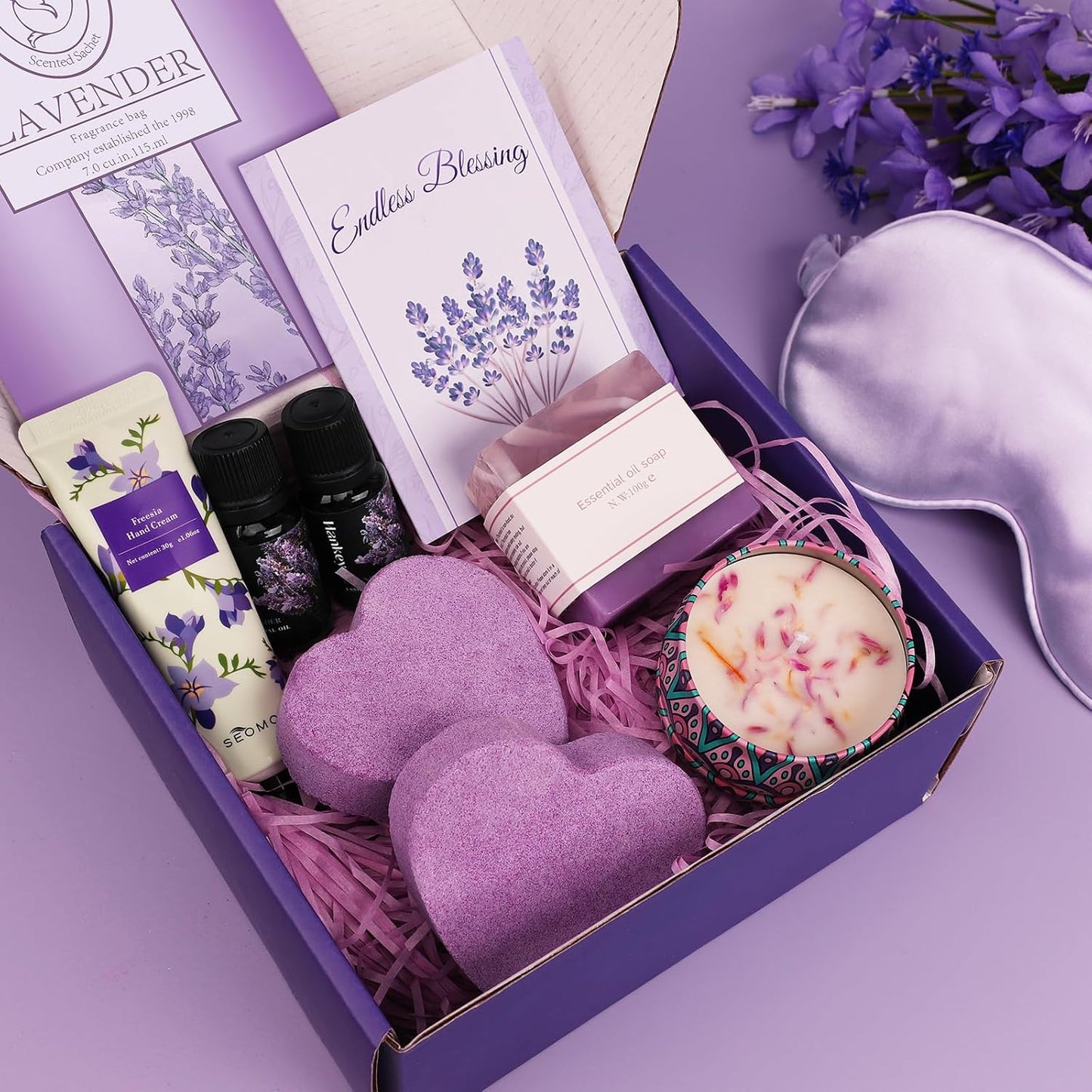 Spa Gift Basket – Relaxing Self Care Kit for Women’s Birthday (Mom, Wife & Friends)
