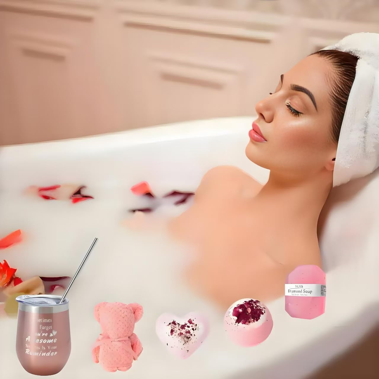 12 - Piece Self Care Gift Basket – Perfect Birthday & Mother’s Day Present for Women, Mom & Friends