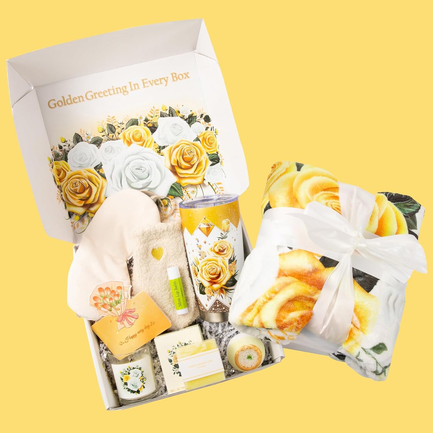 9 - Piece Self Care Kit – Perfect Birthday, Get Well & Thank You Gifts for Mom, Wife & Girlfriend