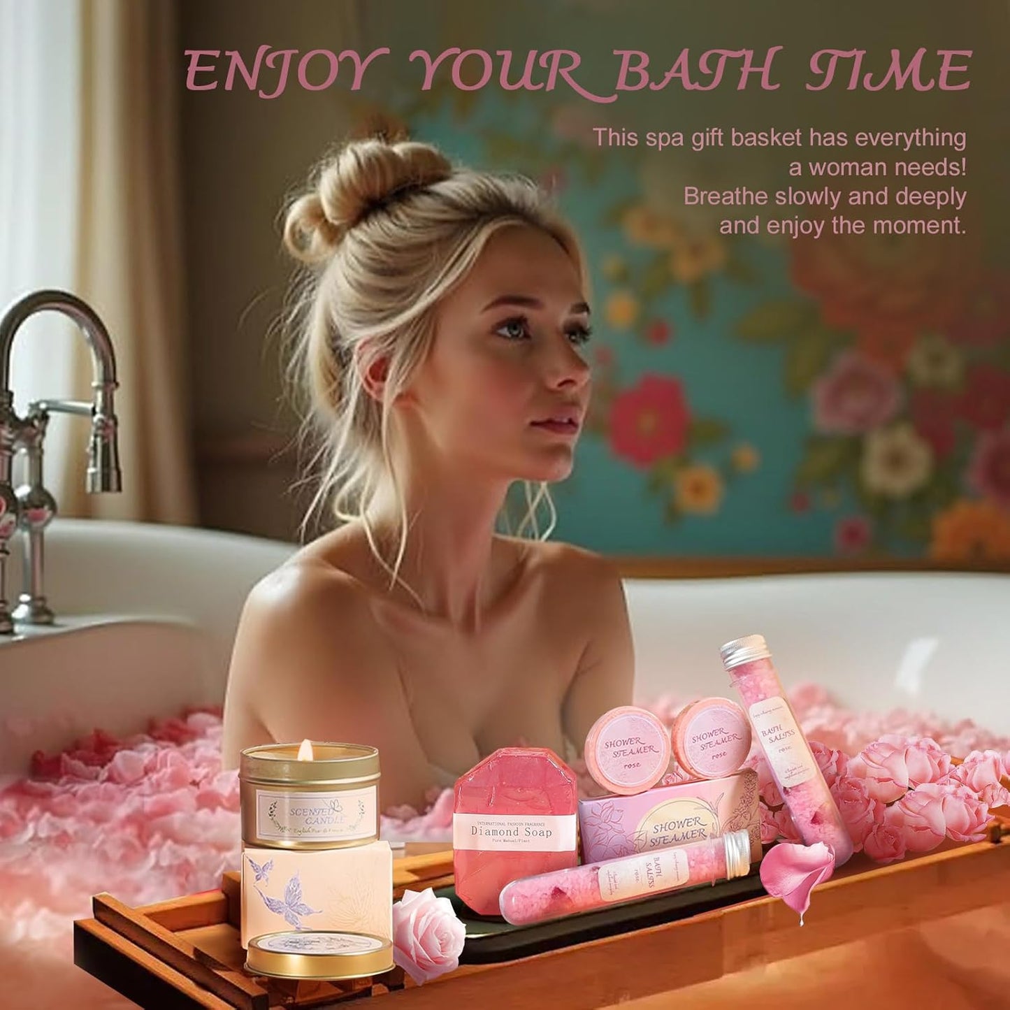 Unique Valentine’s Spa Set - Bday & Get Well Gifts for Her