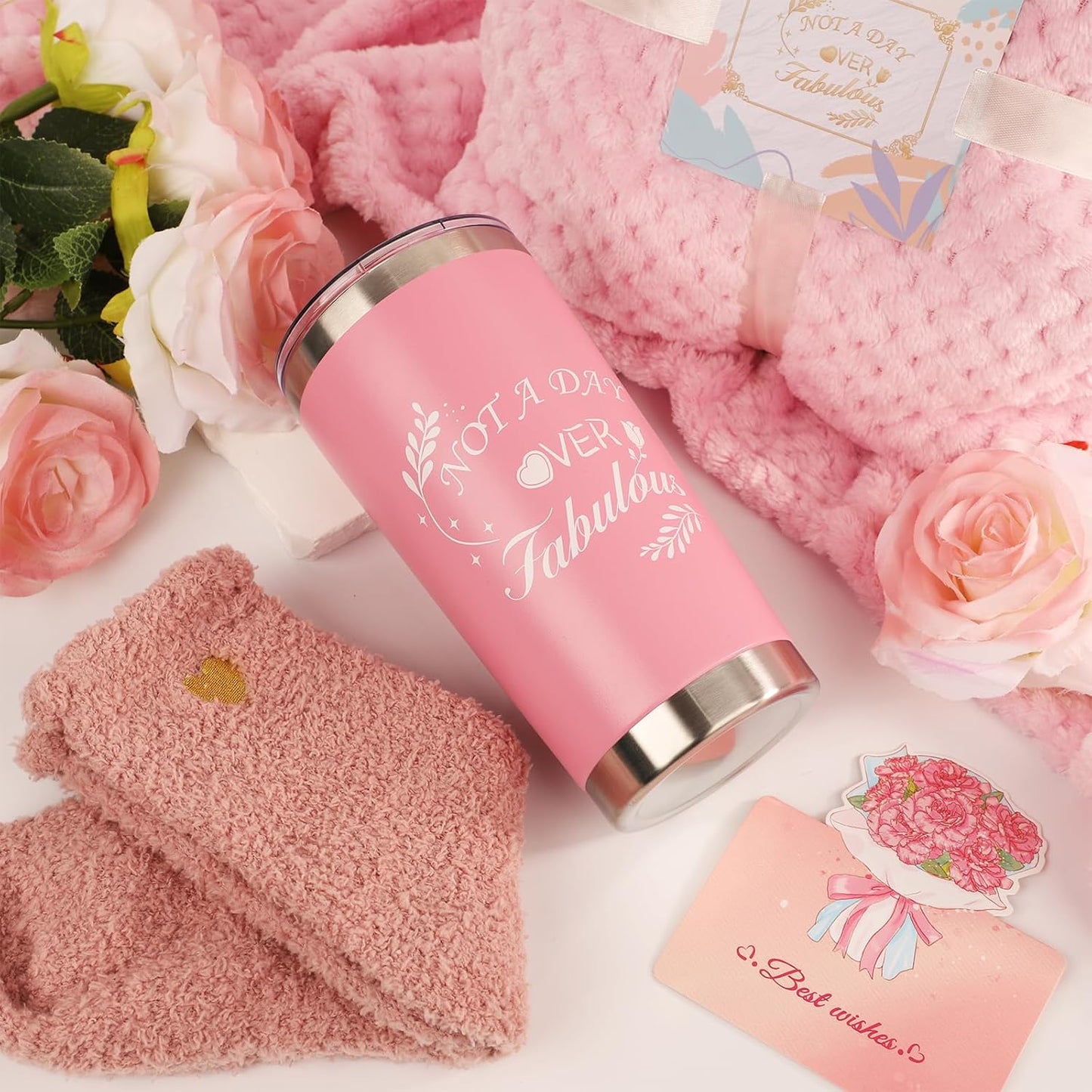 Spa Gift Basket – Perfect Get Well & Holiday Present for Mom, Wife & Friends (Relaxation Bath Set)