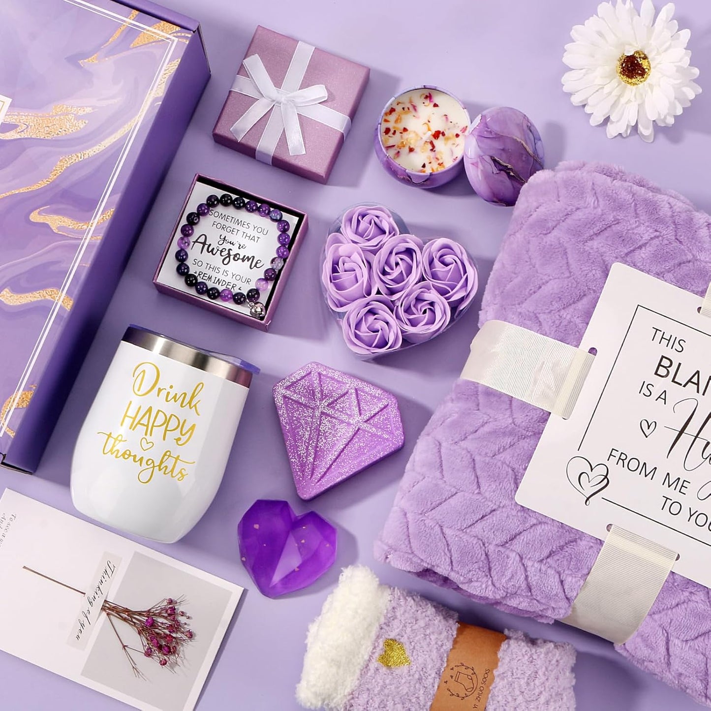 Purple Self-Care Set - Bday & Mom’s Day Gifts for Her