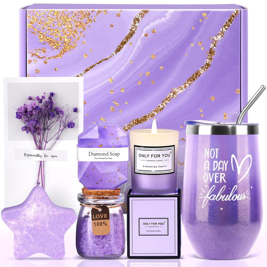 Lavender Spa Gift Set – Perfect Birthday & Christmas Present for Mom, Wife & Friends