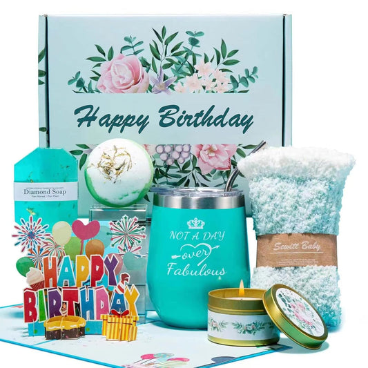 Wine Spa Basket - Bday Gifts for Mom Sister
