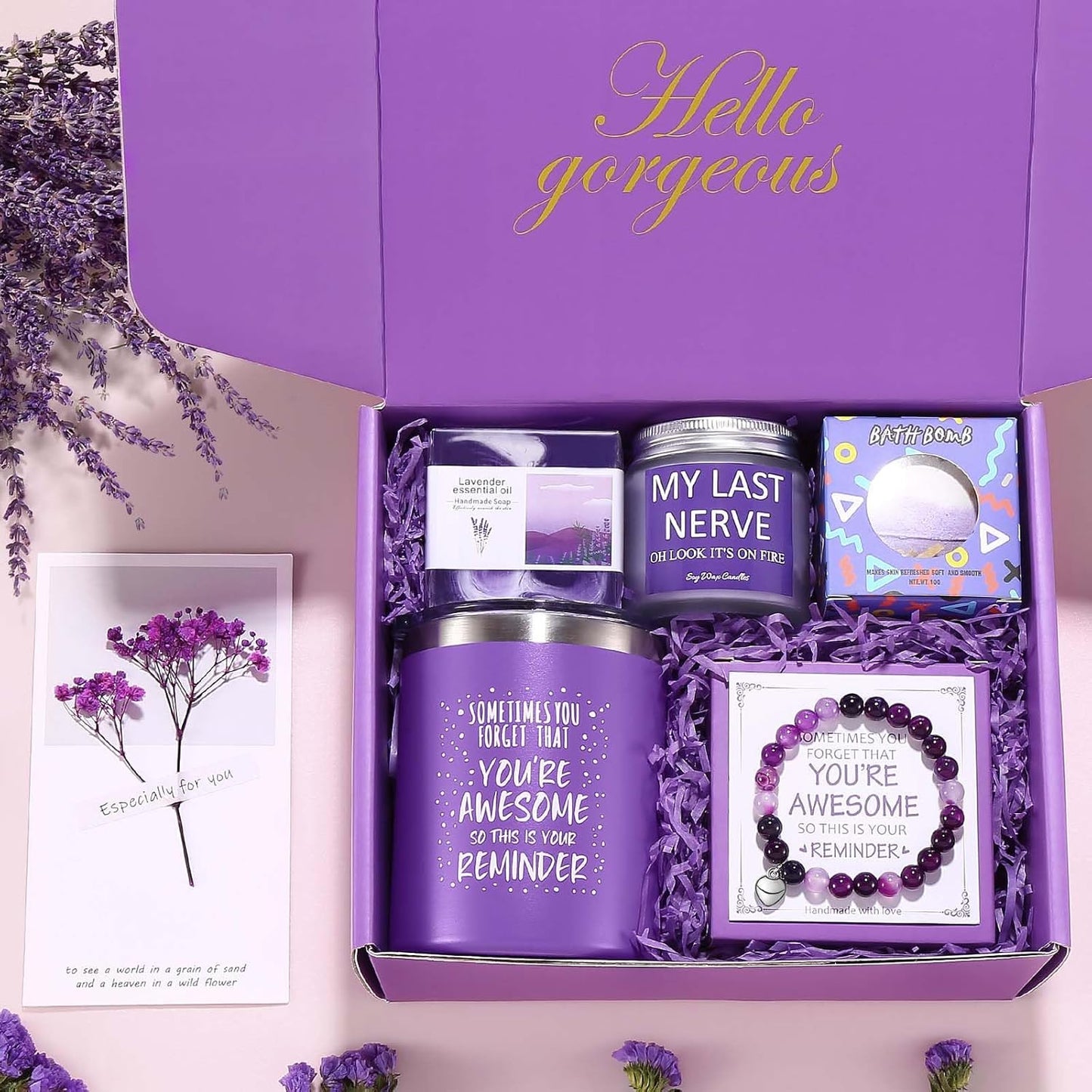 Unique Spa Basket - Bday Mother’s Day Gifts for Mom Sister Wife