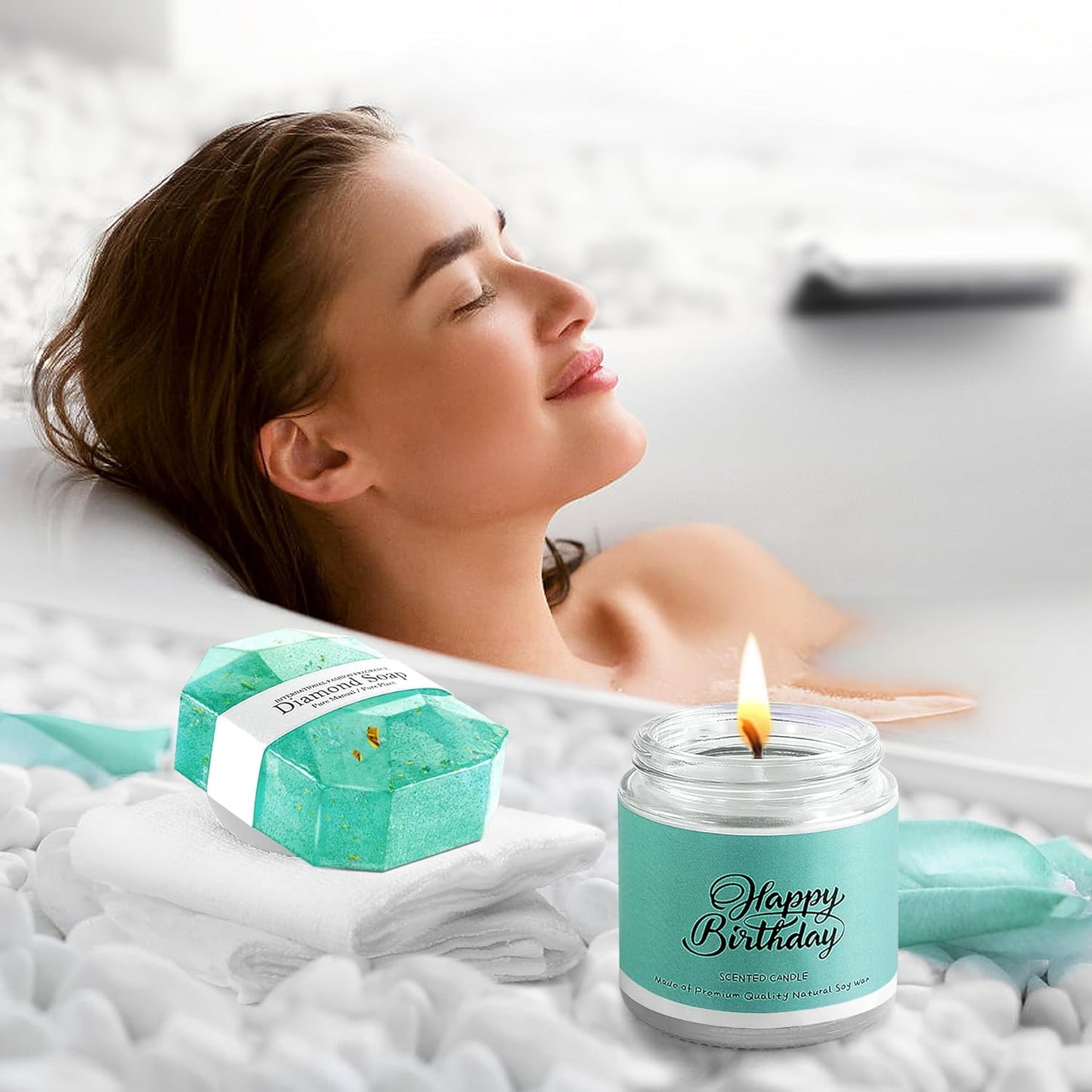 Unique Relaxing Spa Gift Basket – Perfect 30th - 70th Birthday Present for Mom, Wife & Friends