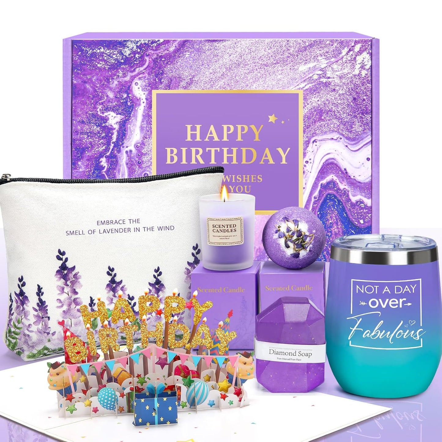 Unique Relaxing Spa Gift Set for Women – Birthday Present for Mom & Friends