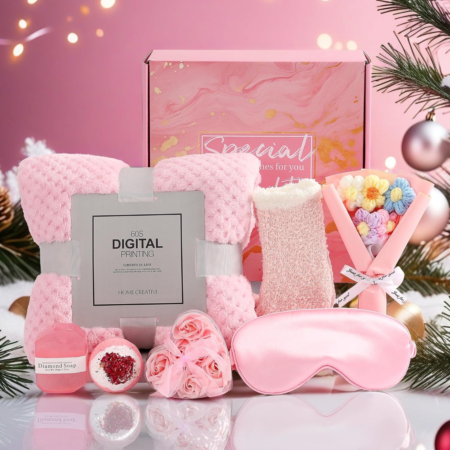8Pcs Skincare Gift Set - Xmas & Mom’s Day Gifts for Her