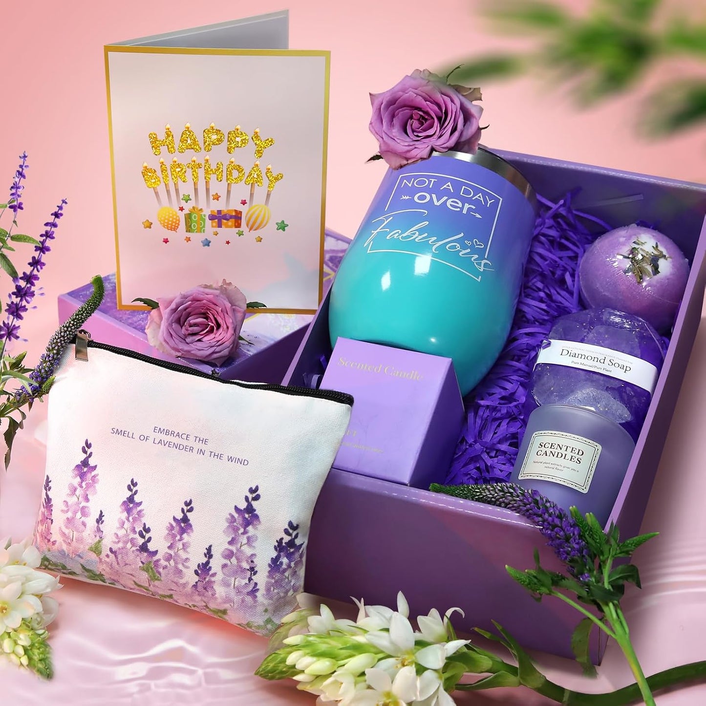 Unique Relaxing Spa Gift Set for Women – Birthday Present for Mom & Friends