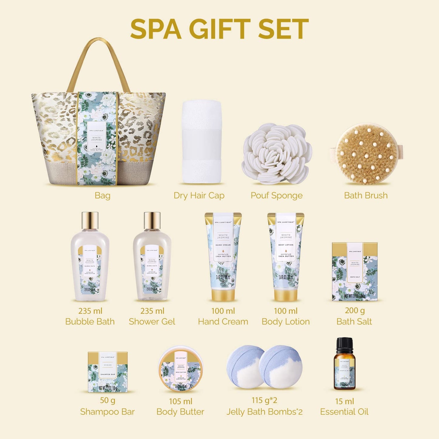 15pcs Luxury Spa Kit - Bday Gifts for Women
