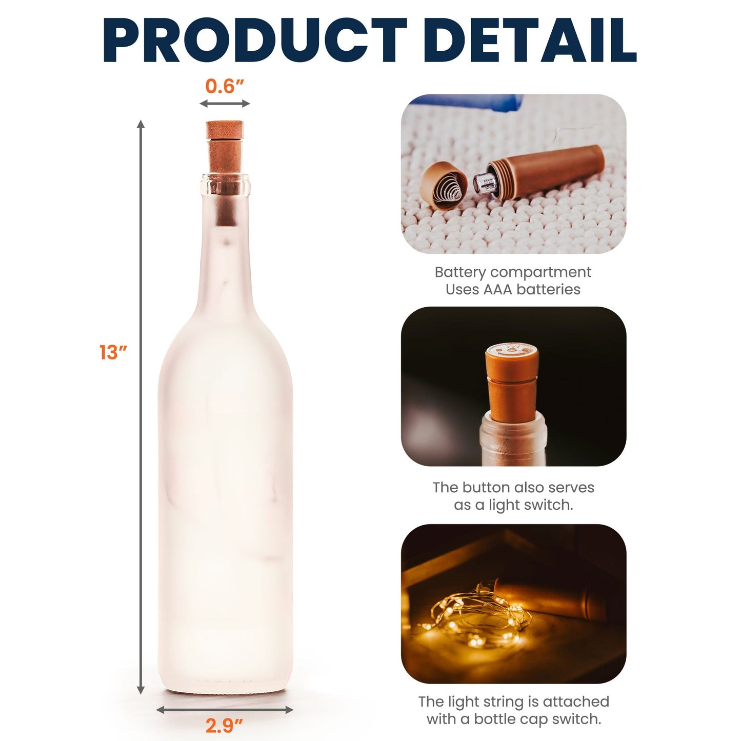 A True Friendship Is A Journey Without An End - Personalized Bottle Lamp