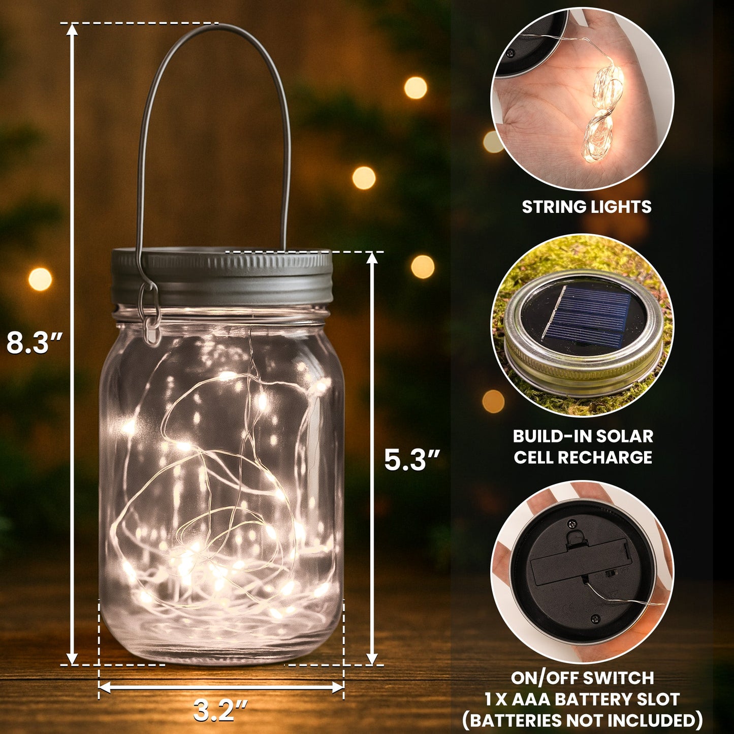 A True Friendship Is A Journey Without An End - Personalized Solar Mason Jar Light