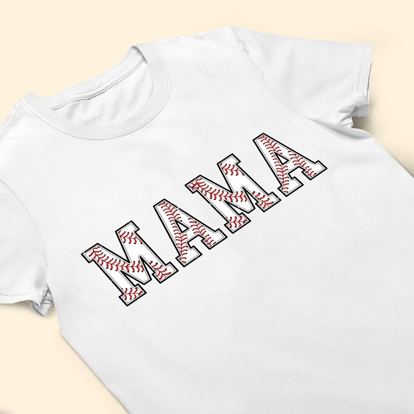 Baseball Mama Custom Name And Number - Personalized Shirt