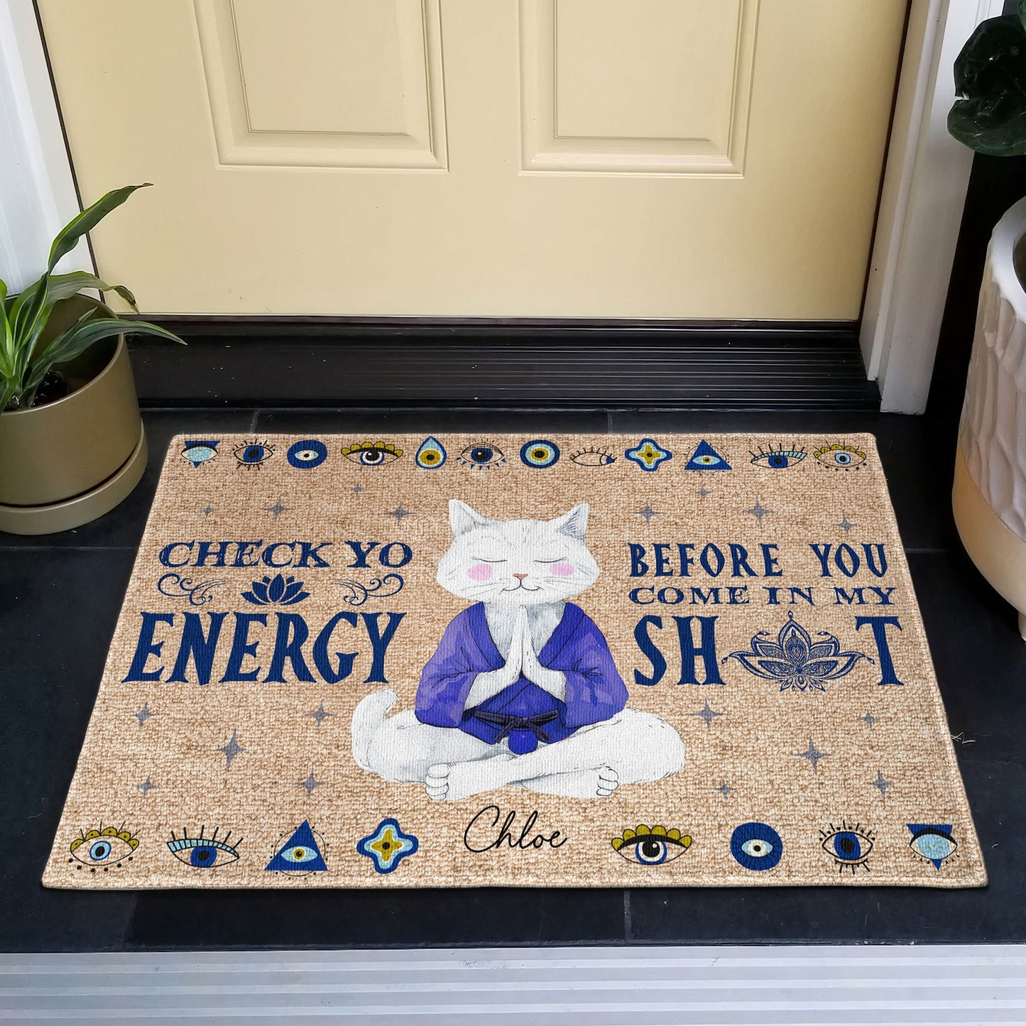 Before You Go In - Personalized Doormat