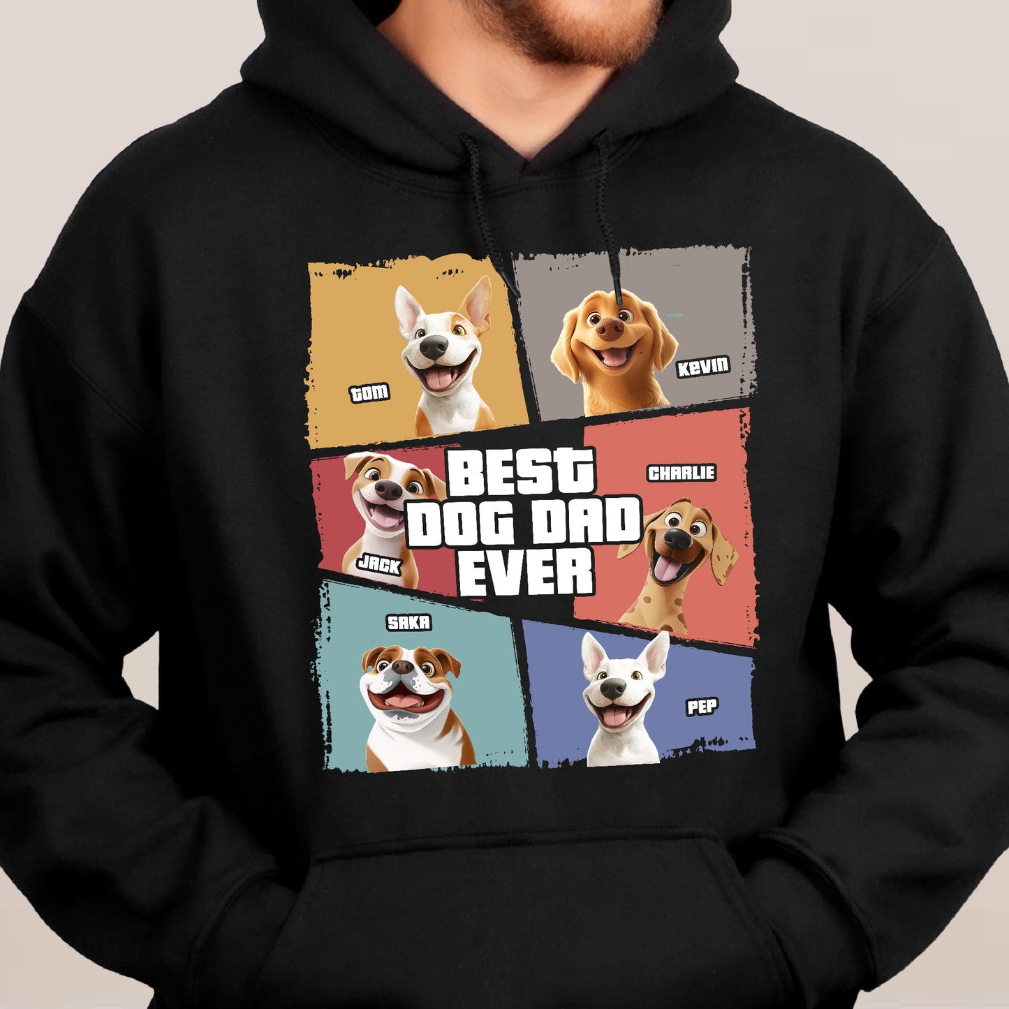 Best Dog Dad Ever New Version - Personalized Shirt