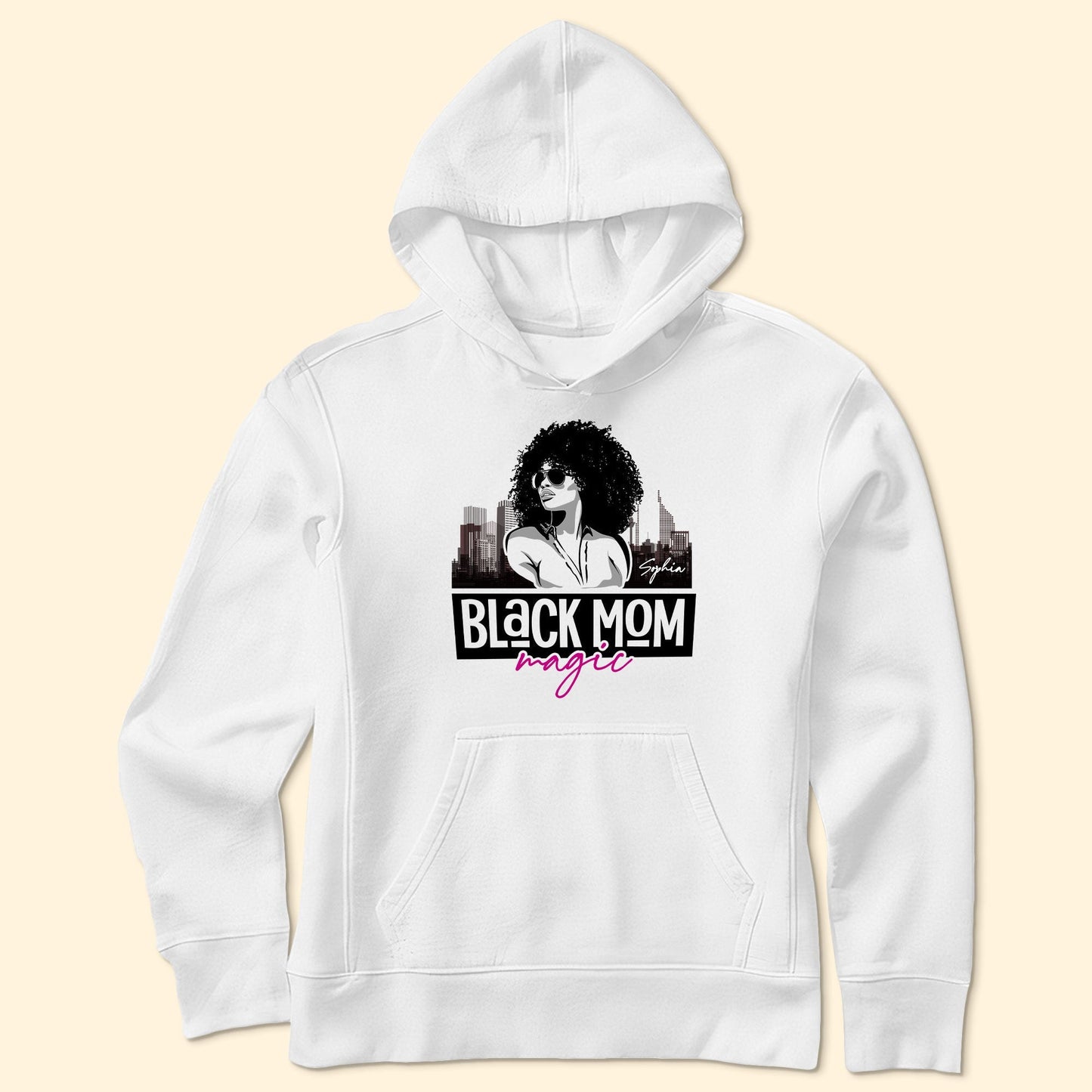 Black Mom Magic Pink - Personalized Shirt