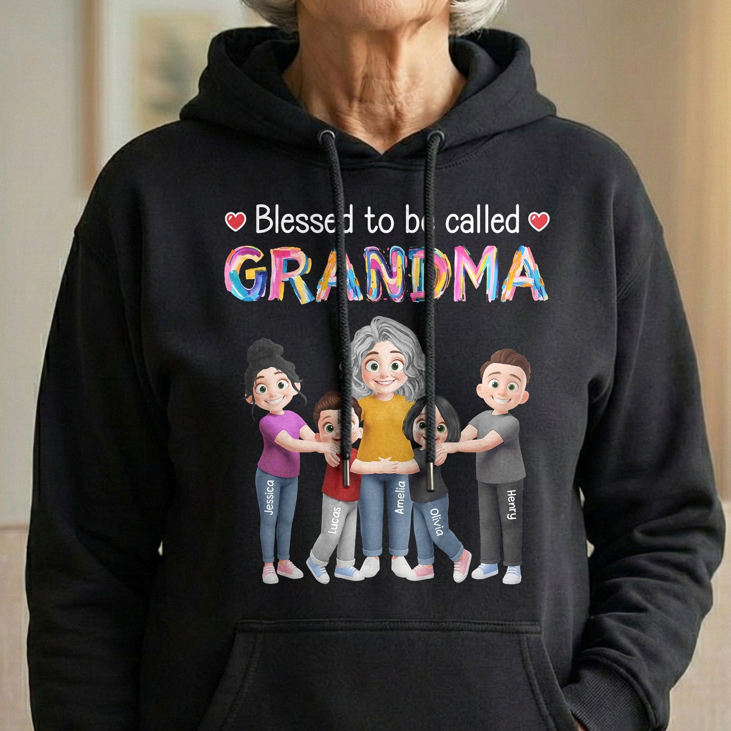 Blessed To Be Called Grandma - Personalized Shirt