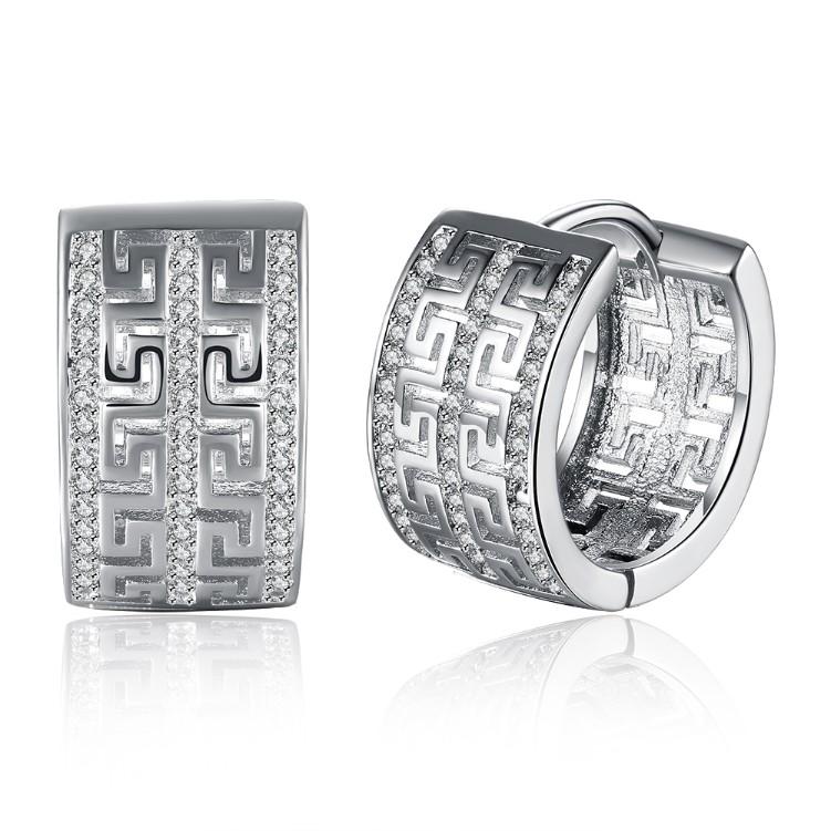 Thick Luxe Crystal Micro-Pav'e Huggie Hoop Earrings Set in Goldtone ITALY Design