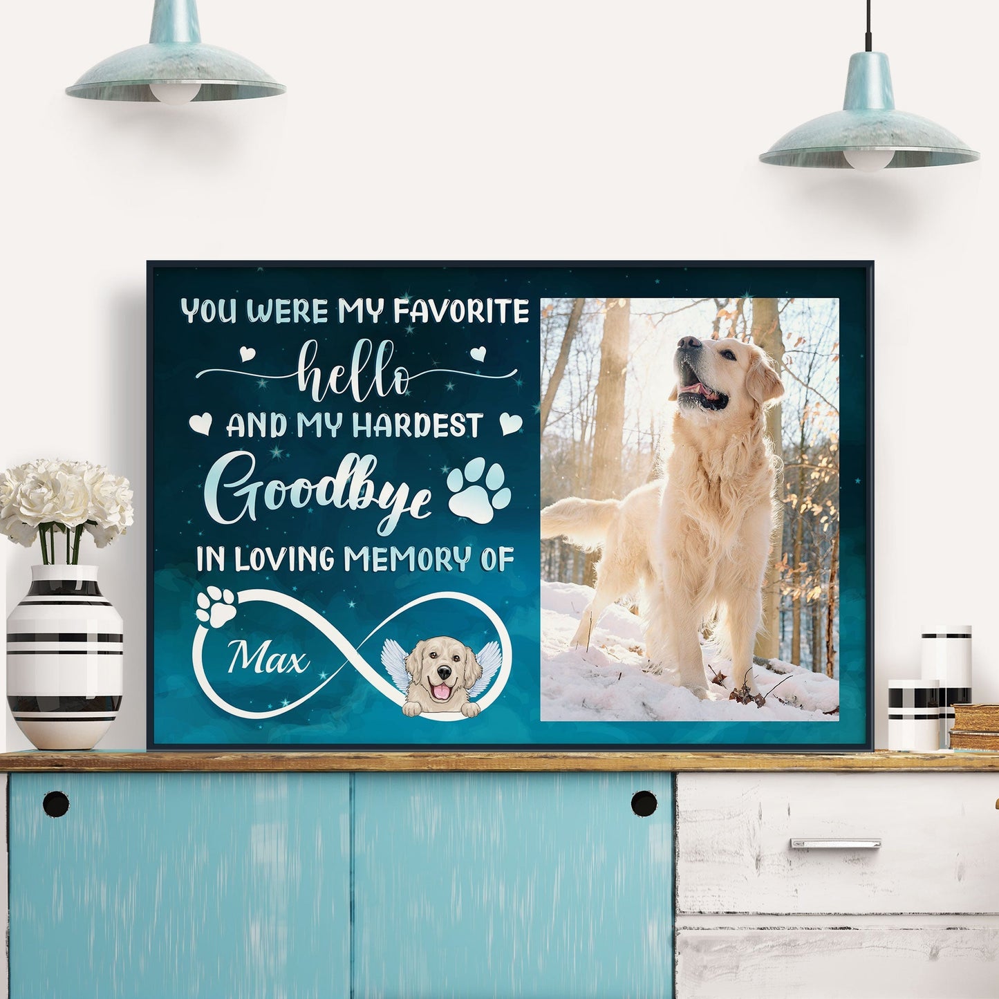 You Were My Favorite Hello And Hardest Goodbye - Personalized Poster/Wrapped Canvas