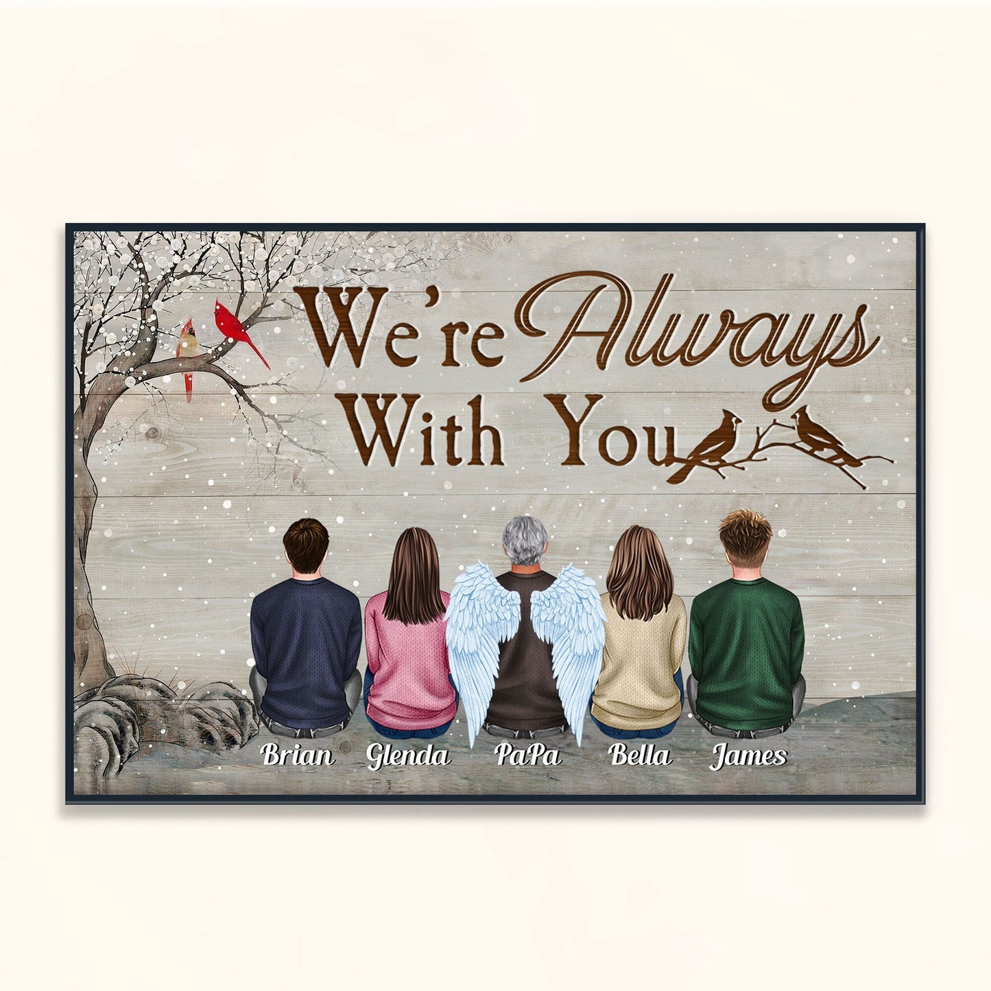 You Were One Of A Kind - Personalized Poster - Christmas Gift Memorial Poster For Family, Remembrance - Family Sitting