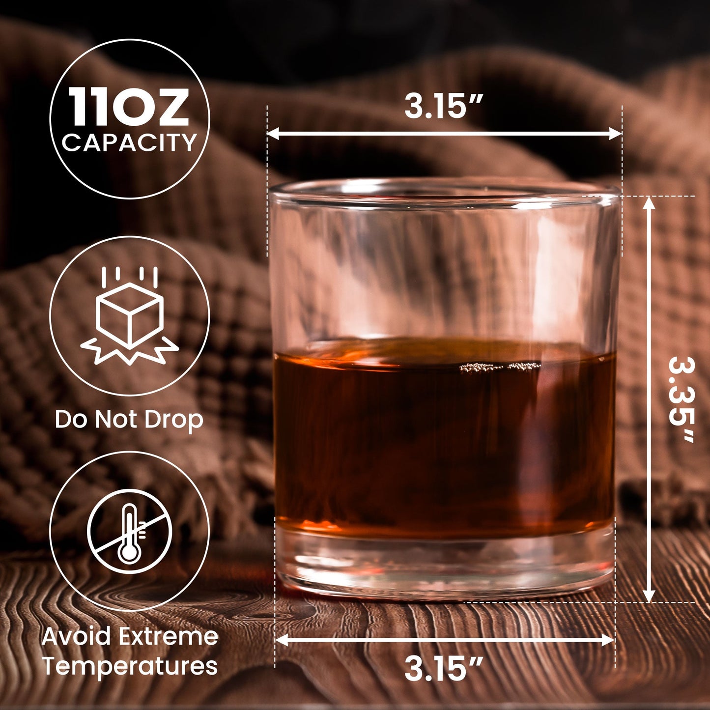 You're My Always & Forever - Personalized Whiskey Glass With Photo