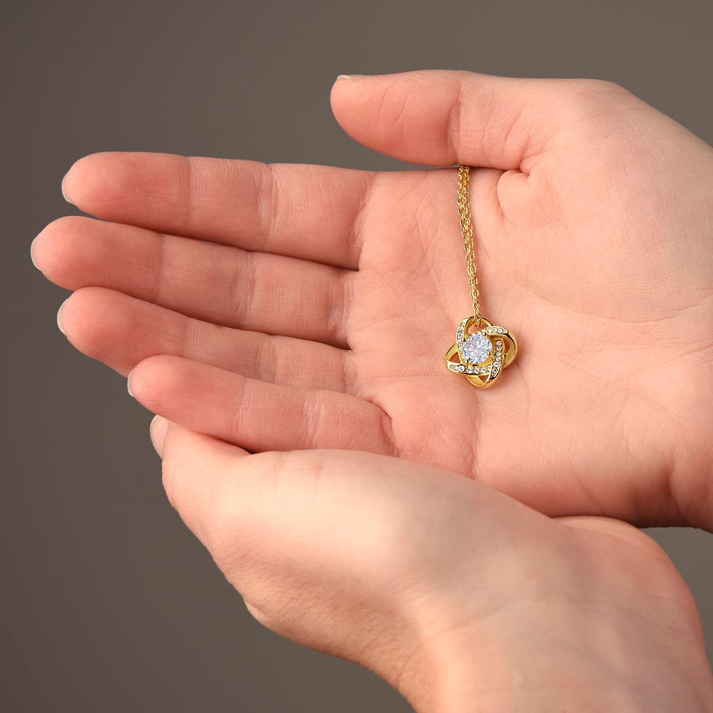 To My Beautiful Wife-Love Knot Necklace-"Love of My Life"