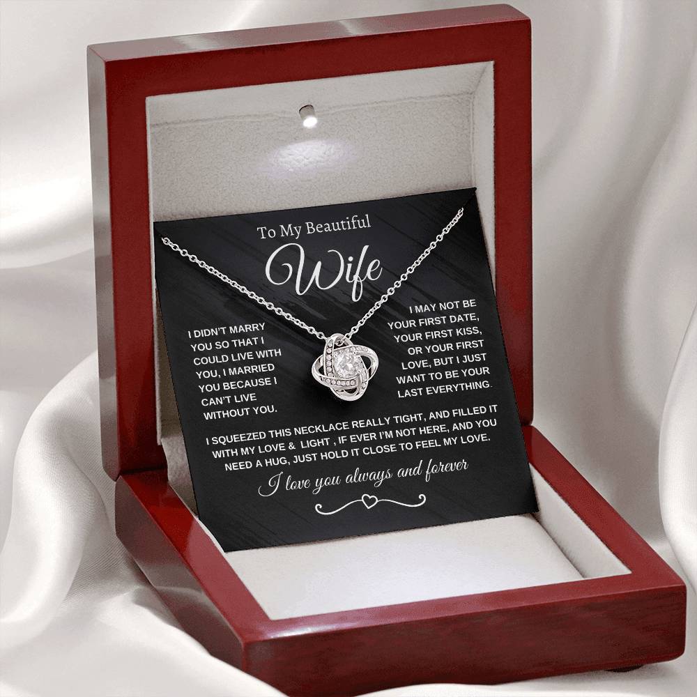 Love Knot Necklace, I Sqeezed This Necklace - 95