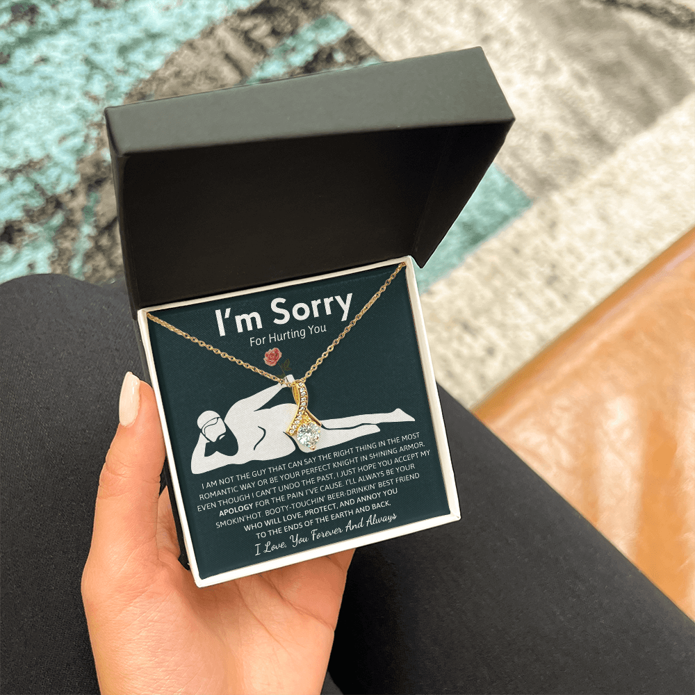 Humorous "I'm Sorry" Gift for Wife/Girlfriend - Alluring Beauty Necklace